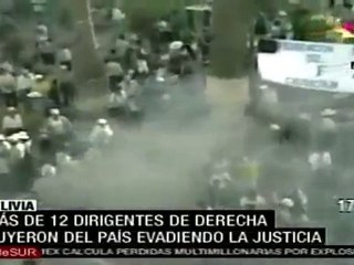 Más de 12 dirigentes derechistas de Bolivia huyeron evadiendo la justicia
