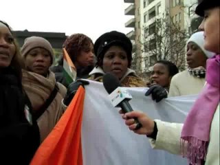 Marche de protestation des Ivoiriens d'ITALIE  ( MILAN )