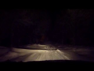 Congère sur la route D500 à 2h du matin le 26/12/2010