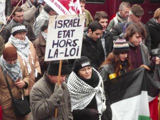 Manifestation GAZA ON N'OUBLIE PAS ( BRUXELLES 26.12.2010 )