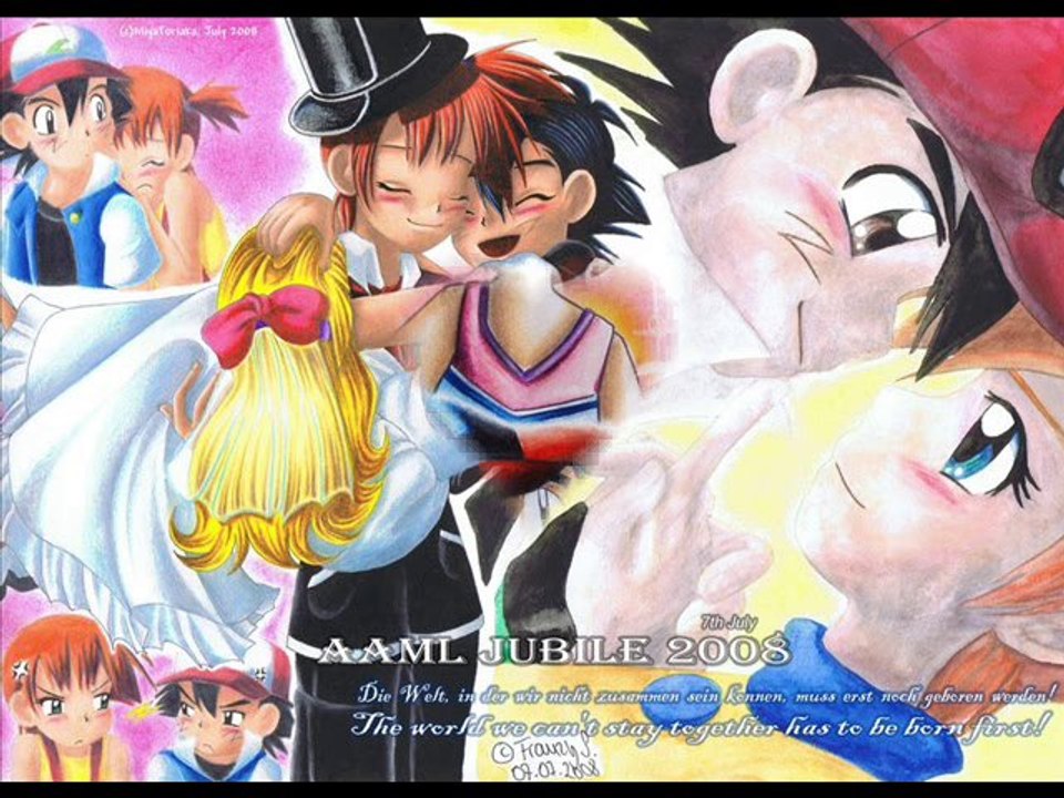 Sacha et Ondine un couple de pokémon