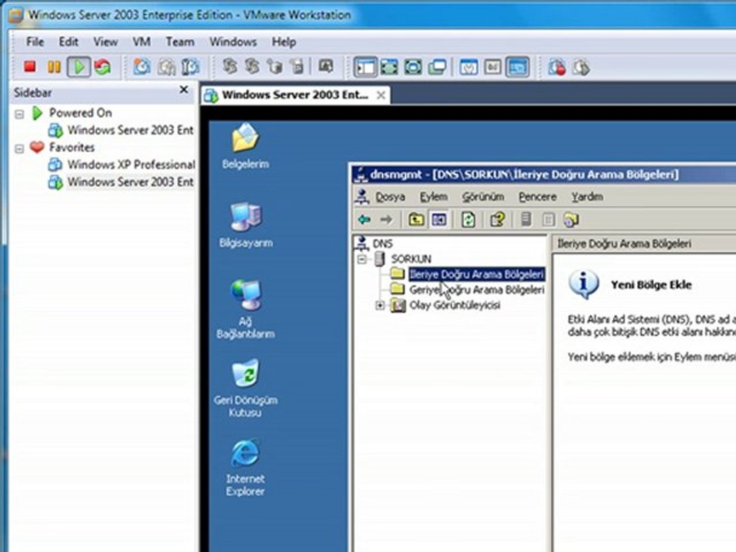 Windows server 2003 DNS server