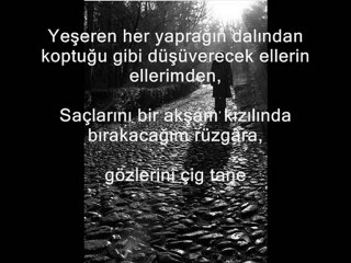 BİLİYORUM GİDECEKSİN ŞİİRİ