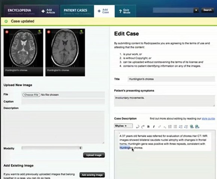 Upload images