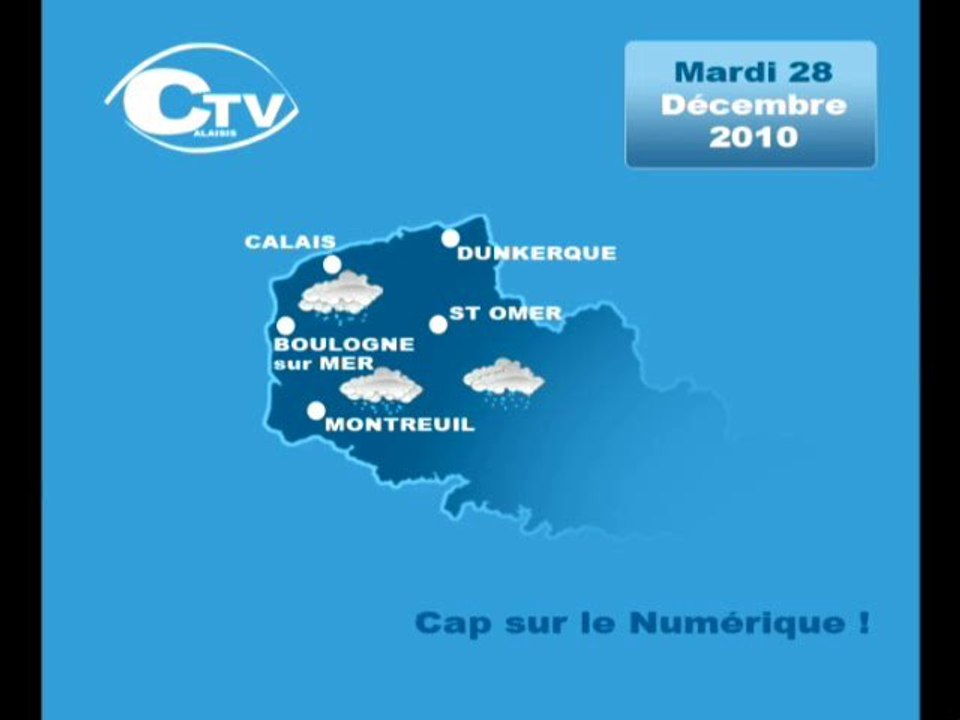 Calaisis TV: Météo du Mardi 28 Décembre