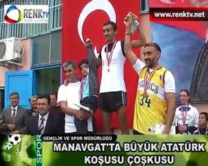 MANAVGAT'TA BÜYÜK ATATÜRK KOŞUSU ÇOŞKUSU