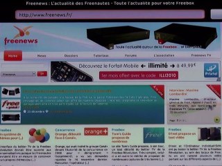 Aperçu : mails & navigateur sur la Freebox Révolution
