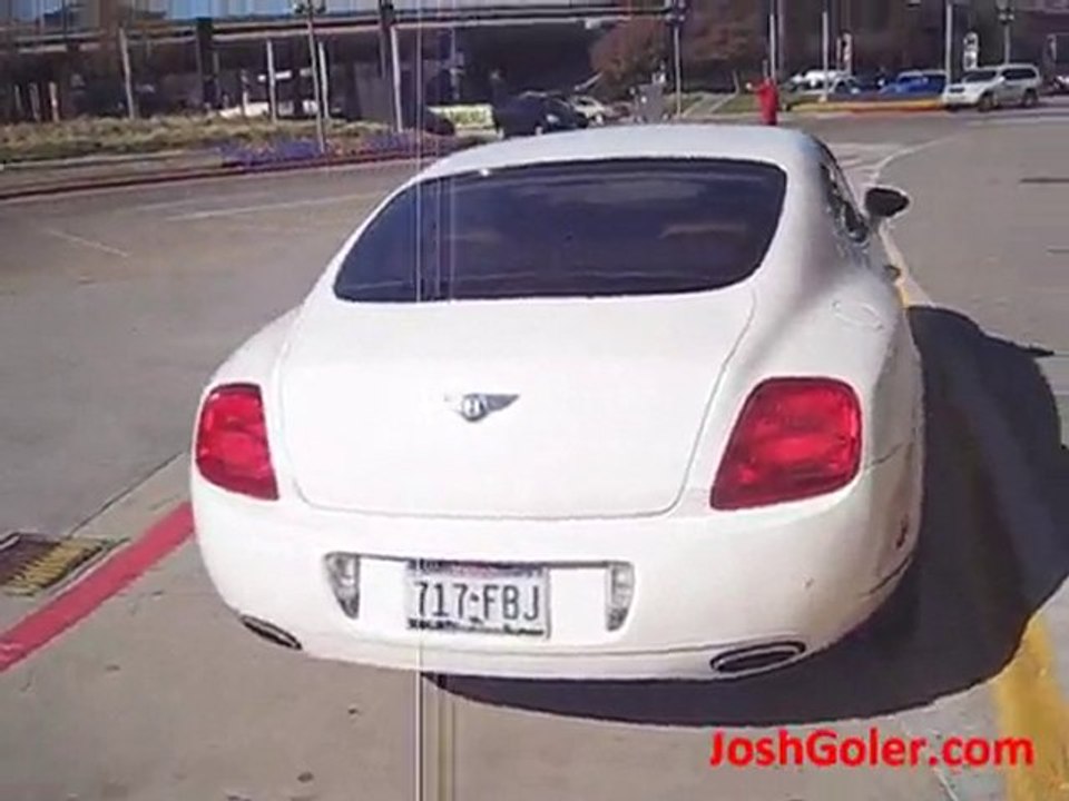 Bentley Continental GT with Water Fountains - White