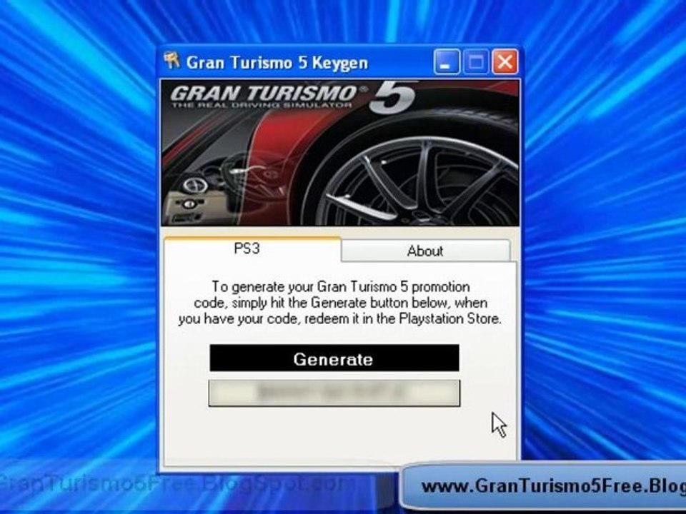 Gran Turismo 5 Free Redeem Codes (Gran Turismo 5 Keygen)