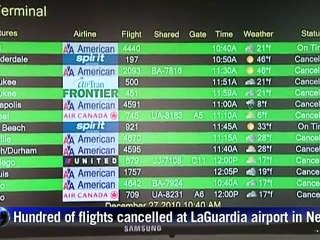 Blizzard sows travel chaos in northeastern USA