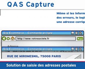 Saisie des adresses avec Experian QAS