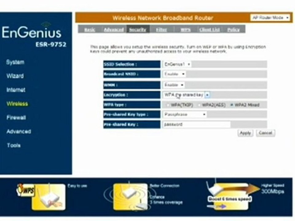 EnGenius - ESR9752 - Router Setup - Wireless N Router