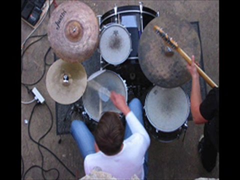 fat kid playing drums online lessons