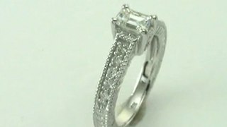 10%  off  on Emerald Cut Diamond Engagement Ring