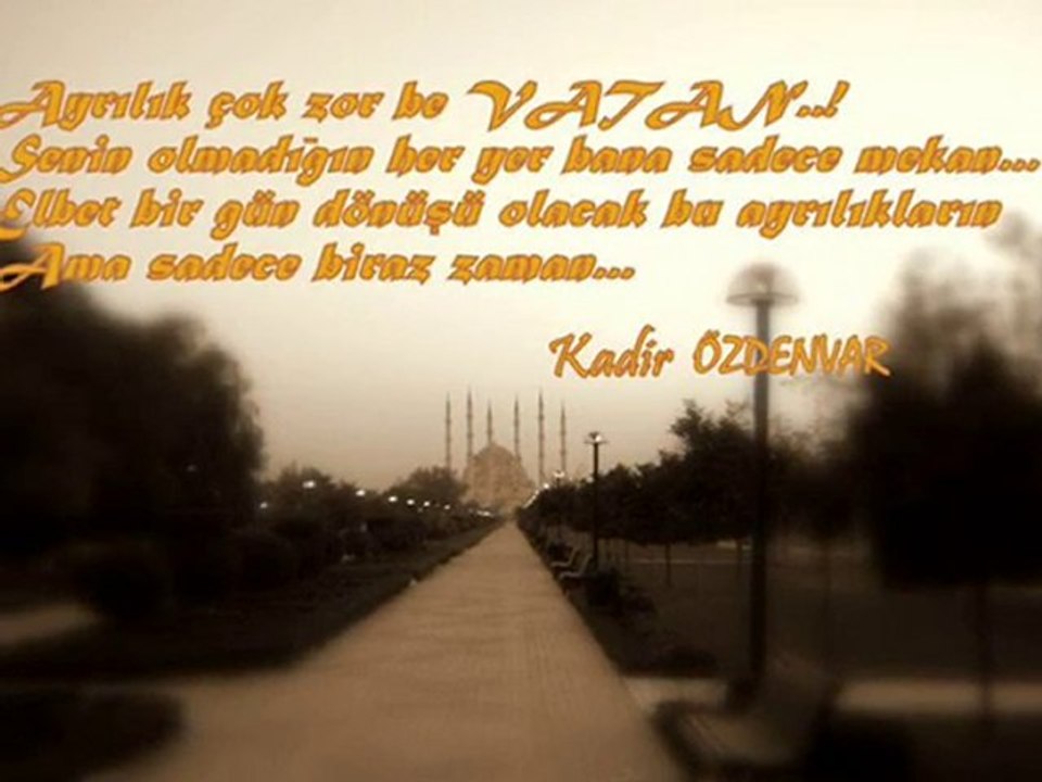 Ayrılık Çok zor be VATAN...
