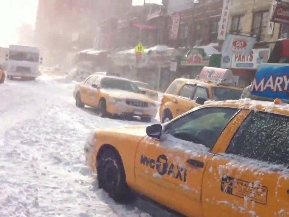 La tempête de neige à New York