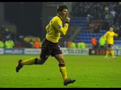 Wigan 2-2 Arsenal Arshavin scored, N'Zogbia red-card