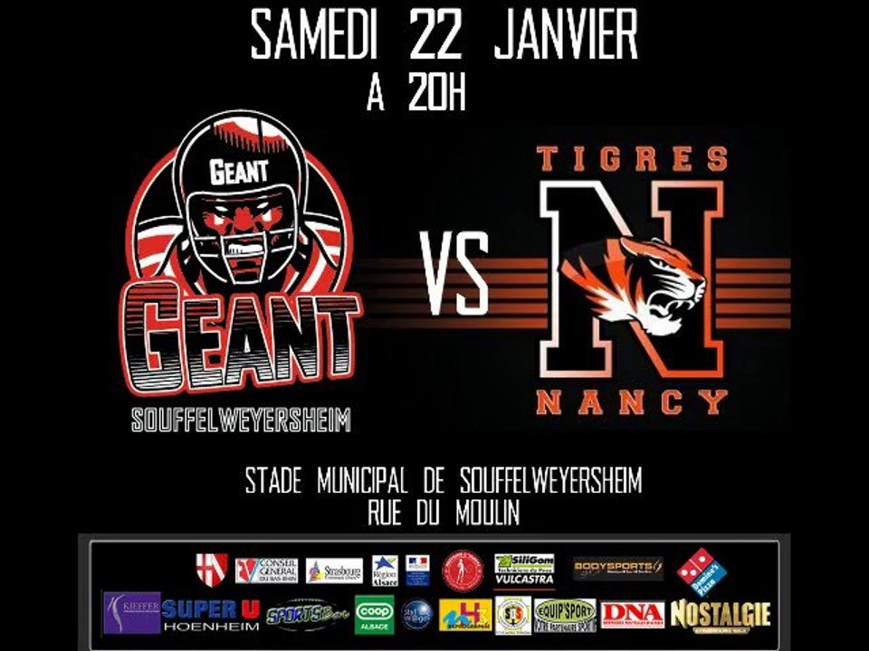 GEANT VS TIGRES - 22 JANVIER