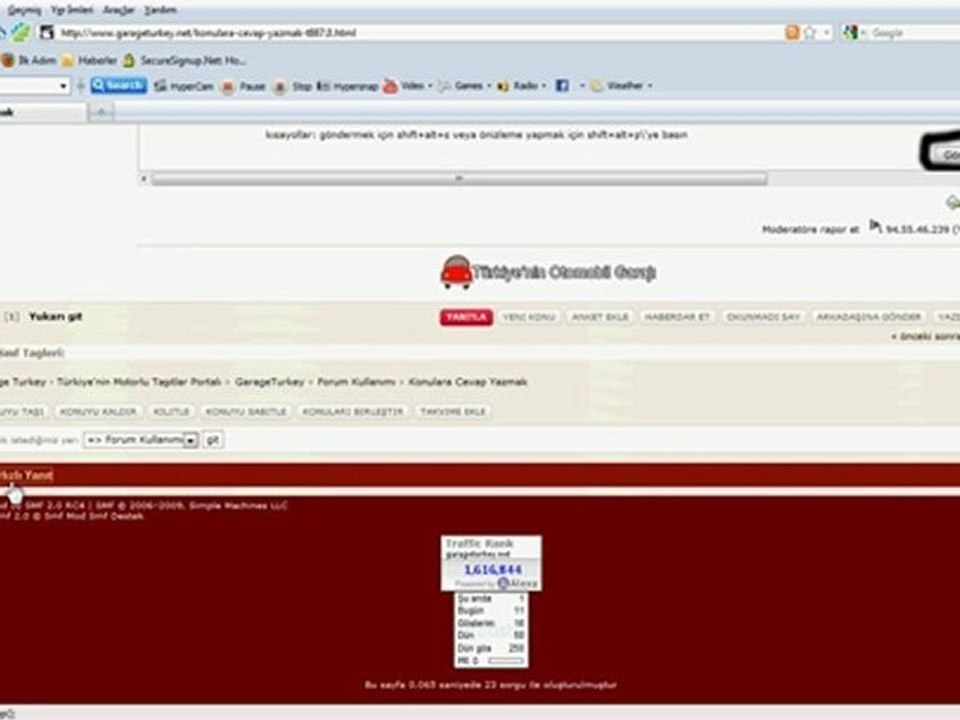 GarageTurkey.Net ~ Hızlı Yanıt Fonksiyonu