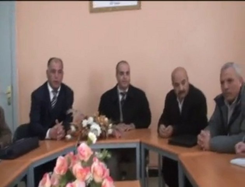 رؤساء مصالح نيابة وجدة انكاد يستقبلون  القافلة الاعلامية