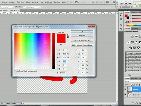 Photoshop : Comment aligner deux calques bitmaps