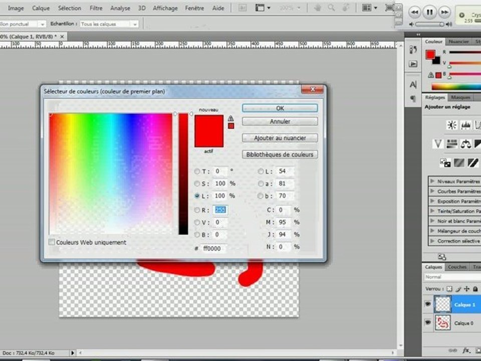 Photoshop : Comment aligner deux calques bitmaps