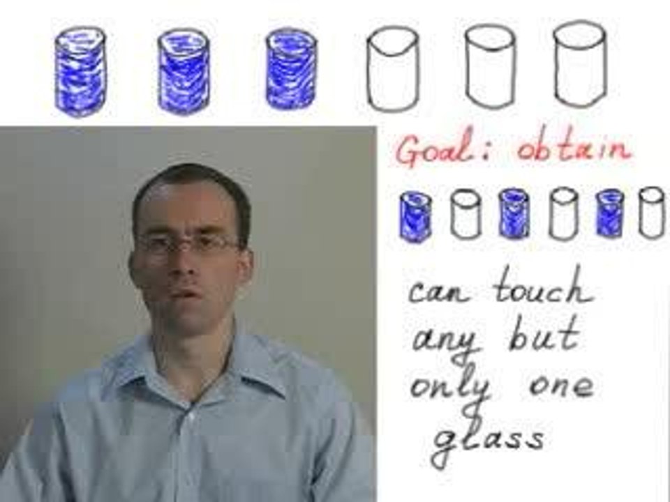 1st Brain Teaser: Six Glasses