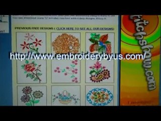 More than 120 free embroidery patterns a day!