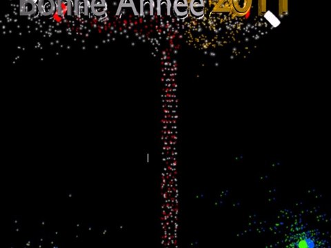 Rendu 3D Bonne Année 2011 Créé avec le logiciel Blender