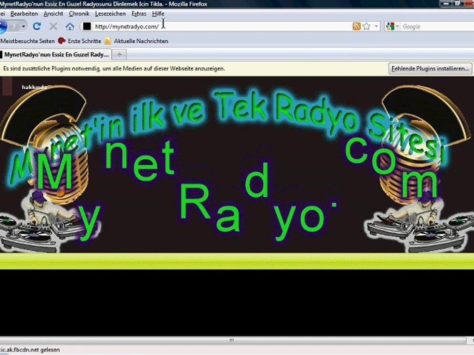 MynetRadyo.com Mozilla Ile Radyo Eklentisi