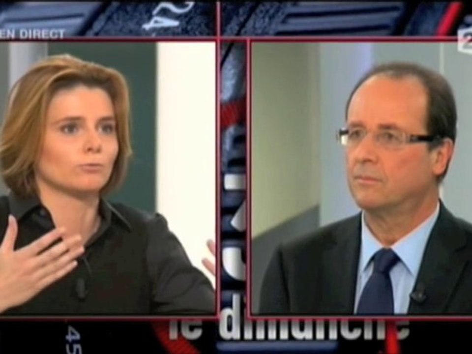 Hollande face à Caroline Fourest au 13h15 de France 2