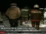 Accidente aéreo deja 12 muertos en Rusia