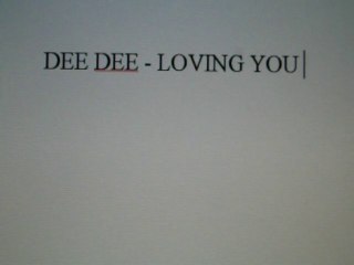 Dee Dee - Loving You
