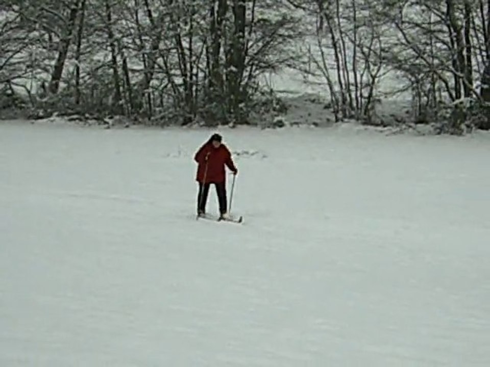 Ski de fond dans de la poudreuse....