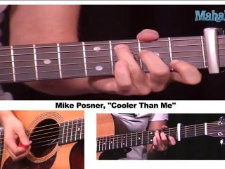 How to Play Cooler Than Me by Mike Posner on Guitar