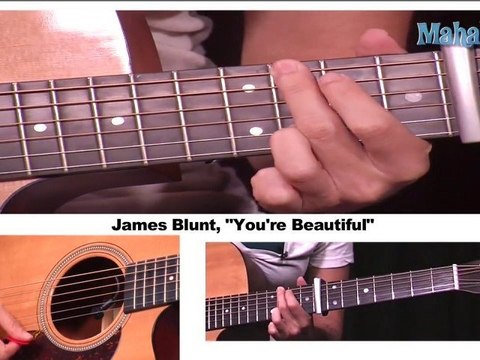 How to Play You're Beautiful by James Blunt on Guitar