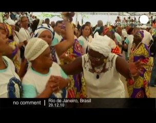 Yemanja tribute in Copacabana Beach - no comment