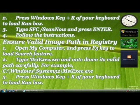 How to fix Error 1719 in Windows 7