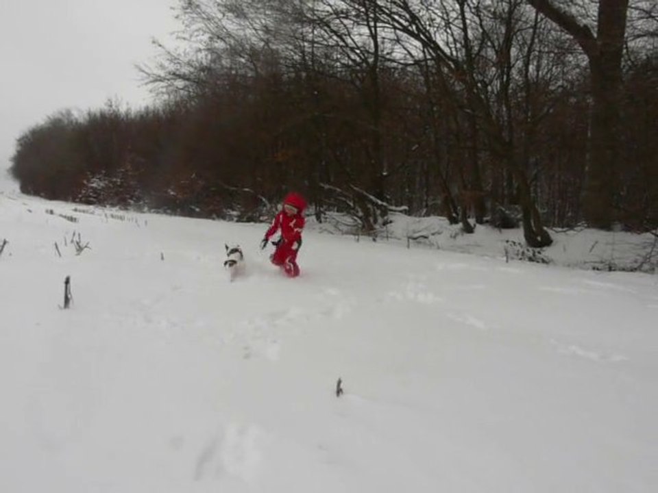Décembre 2010 - Lucile et filoute dans la neige