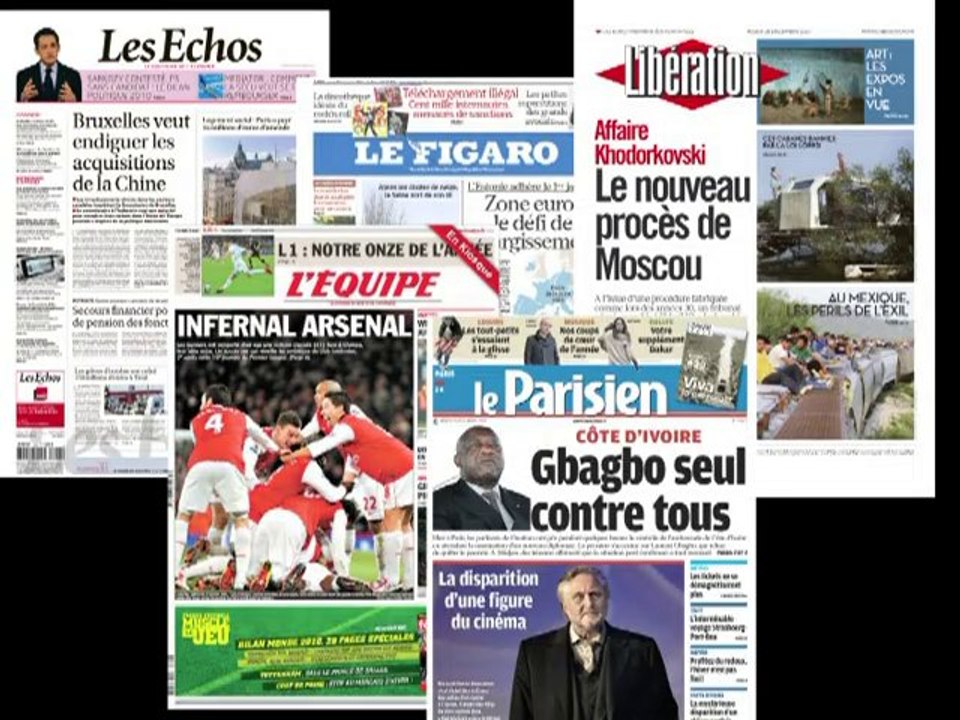 Le Journal vidéo du vendredi 31 décembre 2010, édition de 18H00