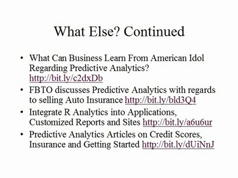 Predictive modeling, analytics, news, trends