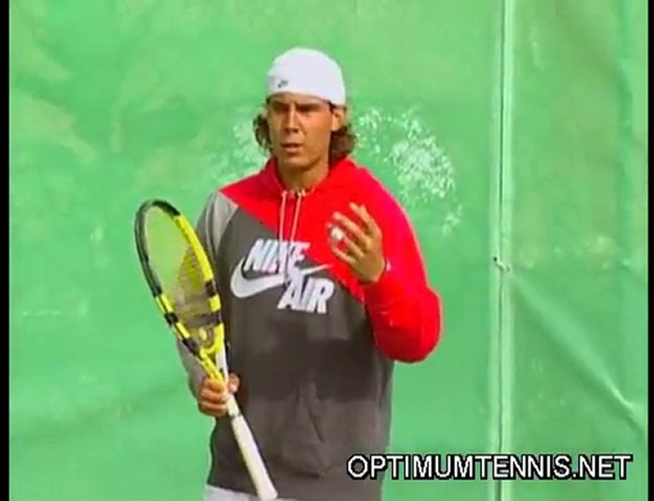 Tennis Drop Shot - Rafael Nadal