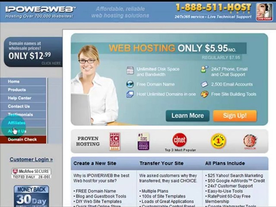 2011 IPowerWeb Web Hosting Review