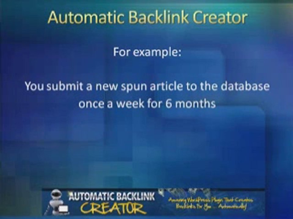 Automatic Backlink Creator for WordPress