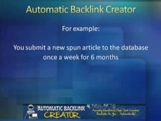 Automatic Backlink Creator for WordPress