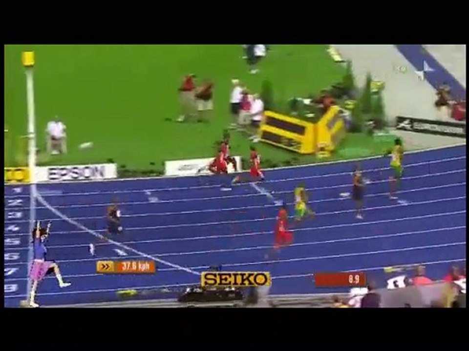 【MMD】世界陸上2009男子100m決勝ボルトｖｓほめ春香【世界新】