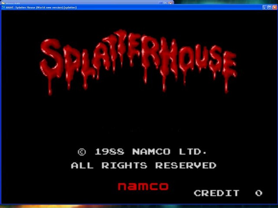 Splatterhouse [arcade] videotest