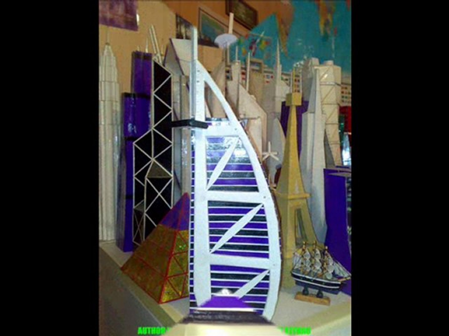 ⁣The Burj Al Arab self-made architectural models
