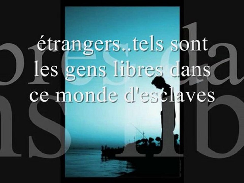 traduction poeme ghouraba (étrangers) غرباء