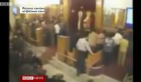 BBC The moment of the attack - Footage courtesy the al-Qaida